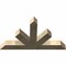 Ekena Millwork Saratoga Rough Sawn Timber Gable Bracket, Douglas Fir, 60"W x 35"H x 6"D x 6"F, 14/12 Pitch GBW060X35X0606SAR00RDF - alternate 2